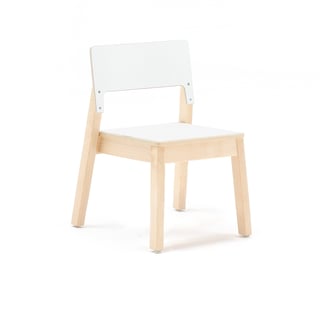 Bērnu krēsls Love, A: 350 mm, bērzs, balts lamināts