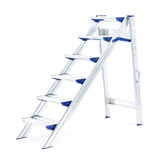 Klapptreppe MOUNT mit 6 Stufen, H 1380 mm