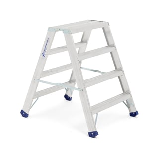 Dubbel trappstege CREST, 4 steg, höjd: 945 mm