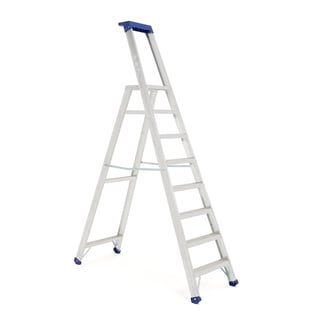 Skladací hliníkový rebrík HIGHER, výška plošiny 1830 mm