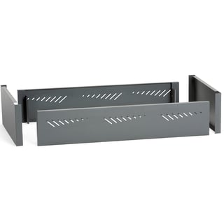 Paneeli CREATE, etu/taka, jalkoihin, 900 mm, harmaa