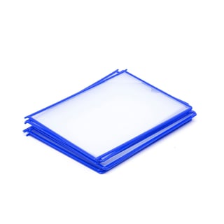 A4 panels for information display, 10-pack,blue