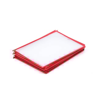 A4 formato rėmeliai, 10 vnt, raudoni