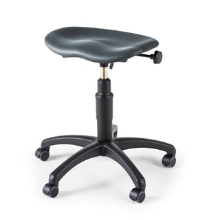 Saddle chair KEN, grey