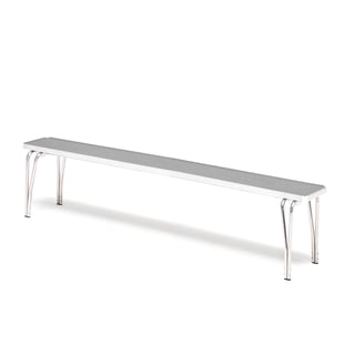 Economy stacking bench, 1830x254x432 mm, grey