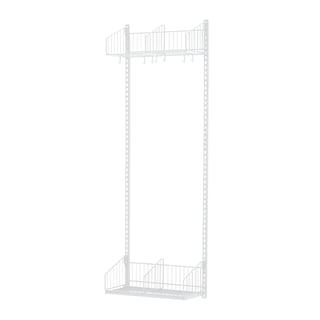 Garderobe TRÅD, grunnseksjon, vegghengt, B600 mm, hvit