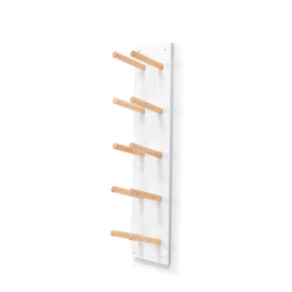 Boot hanging rack PERO, 5 pairs of shoes, 220x195x1025 mm, white