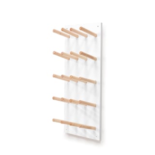 Boot hanging rack PERO, 10 pairs of shoes, 440x195x1025 mm, white
