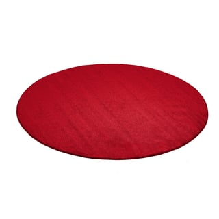 Round play mat KALLE, Ø3000 mm, red