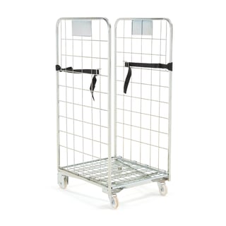 2 sided roll container GILBY, 400 kg load, 800x700x1580 mm