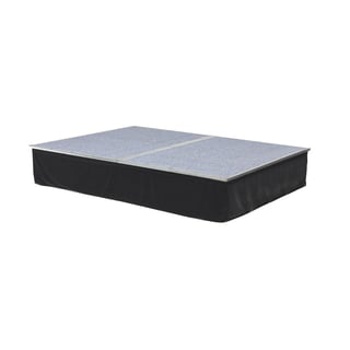 Foldable stage, with castors, 2400x1880x410 mm