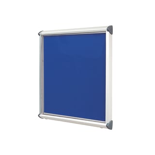 Outdoor notice board SHIELD, 1050x1012 mm, royal blue