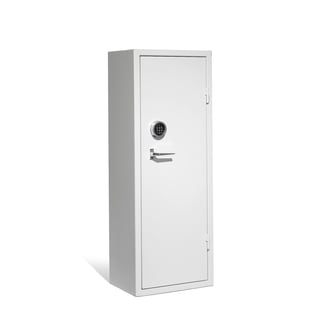Sikkerhedsskab CONTAIN, kodelås, 1500x550x400 mm, hvid