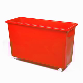 Bottle skip, 620x970x380 mm, 165 L, red