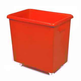 Mobile container truck, 775x825x480 mm, 200 L, red