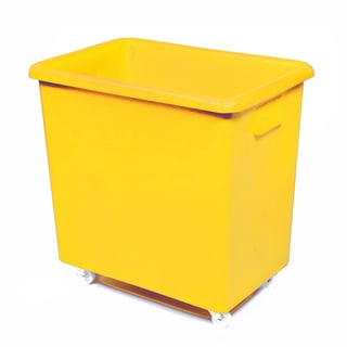 Mobile container truck, 775x825x480 mm, 200 L, yellow