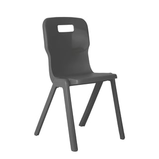 All-in-one plastic chair TITAN, H 430 mm, charcoal
