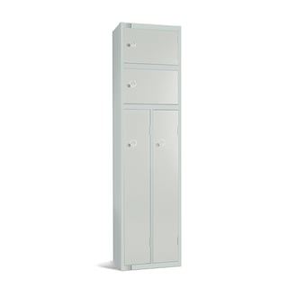 2 person locker, 1800x450x450 mm, grey