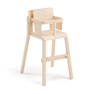 Hög barnstol DANTE, med bygel, höjd: 500 mm, laminat, björk