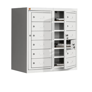 Ormarići za garderobu: 12 pretinaca: zidni model: 820x760x450mm