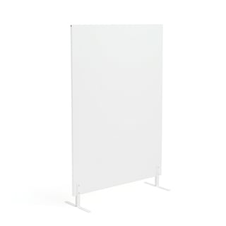 Budget houten bureauscherm EASE, 1480 x 1000 x 18 mm, wit