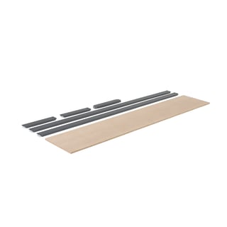 Ekstra hylde COMBO, 2440x470 mm, grå