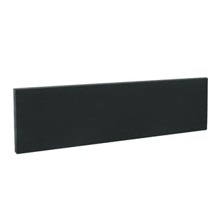 Rectangular desk screen, 1600x400 mm, black
