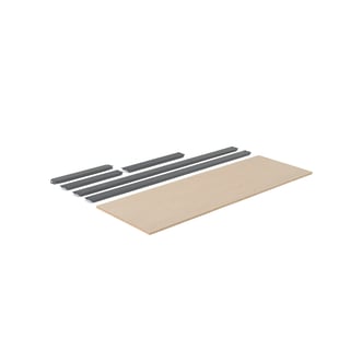 Ekstra hylde COMBO, 1840x620 mm, grå