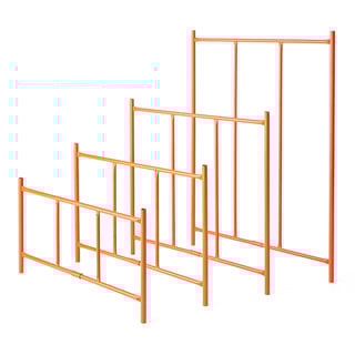 Rama frontowa do palety metalowej ATTACH, wys. 500 mm