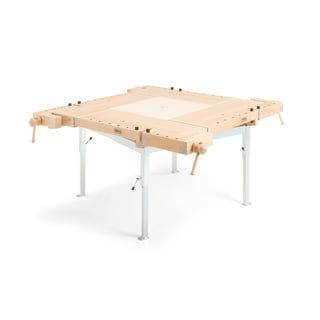 Höyläpenkki FYRAN, hydraulinen jalusta, 1600x1600 mm, pyökki