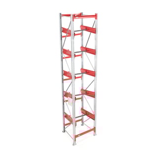 Palettenregal ULTIMATE, Basismodul für Fässer, 5000 x 950 x 1100 mm