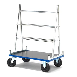 Plattenwagen mit Gestell ROAD, 500 kg Tragkraft