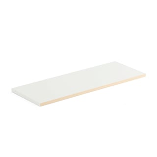 Hyllytaso säilytyskaappiin THEO, 800x300/320 mm, selkänojan väri: koivu, valkoinen