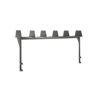 Overhylle CARGO, L2000 B300 mm, inkludert 6 avdelere, grå