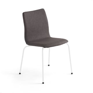 Conference chair OTTAWA, grey fabric, white
