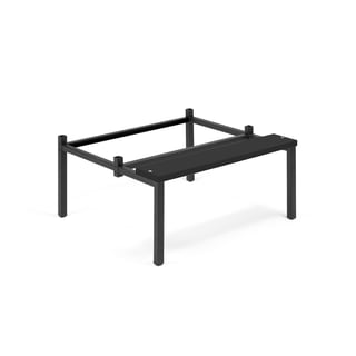 Bänkstativ till klädskåp, 900 mm, svart