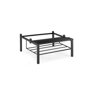 Bänkstativ med skohylla till klädskåp, 600 mm, svart