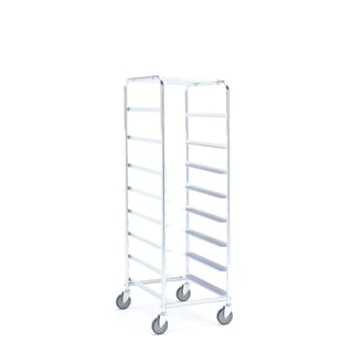 Tray trolley TRAM, for 8 trays (not included), 1880x460x590 mm