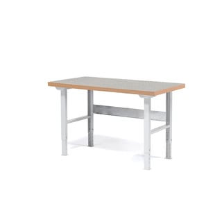 Teollisuuspöytä SOLID, 750 kg, 1500x800 mm, vinyyli