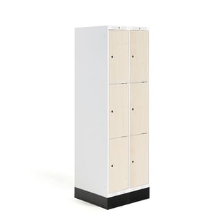 Koolikapp ROZ, 6 ust, soklil, 1890 x 600 x 550 mm, kask uks
