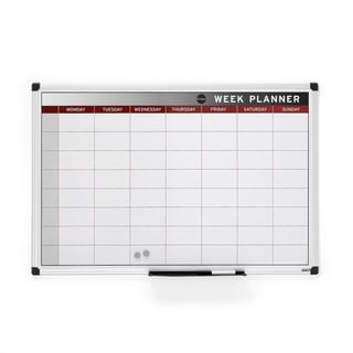 Magnetická plánovací tabule MABEL, 900x600 mm, týdenní