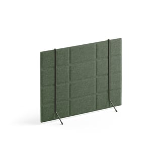 Desk standing screen SPLIT, 600x430 mm, green