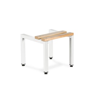 Locker seat with stand, 300x340 mm, white
