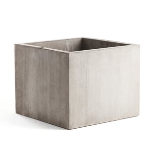 Vazonas gėlėms, 1000x1000mm, pilkas