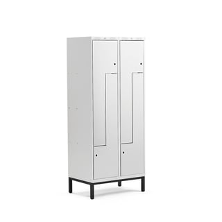 Z - riidekapp CLASSIC, 4 ust, jalaraamil, 1940 x 800 x 550 mm, hall