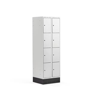 Hoiukapp CLASSIC, 8 ust, soklil, 1890 x 600 x 550 mm, hall