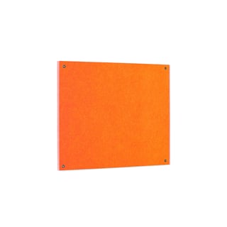 Recycled fire-retardant noticeboard, 1200x900 mm, orange