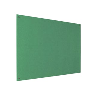 Recycled fire-retardant noticeboard, 1800x1200 mm, green