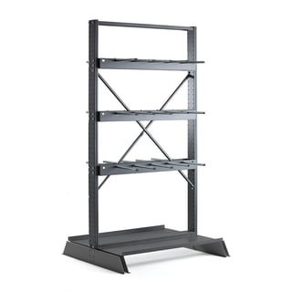 Vertikalus konsolinis stelažas PLUS, bazinė dalis, dvipusis, 2500x1250mm