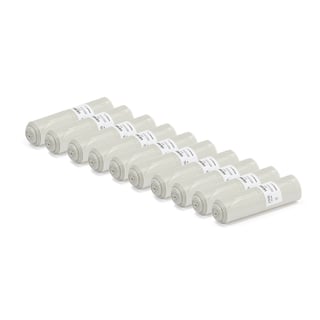 Plastsække, 60 liter, transparent, 10 ruller (25 stk./rl.)